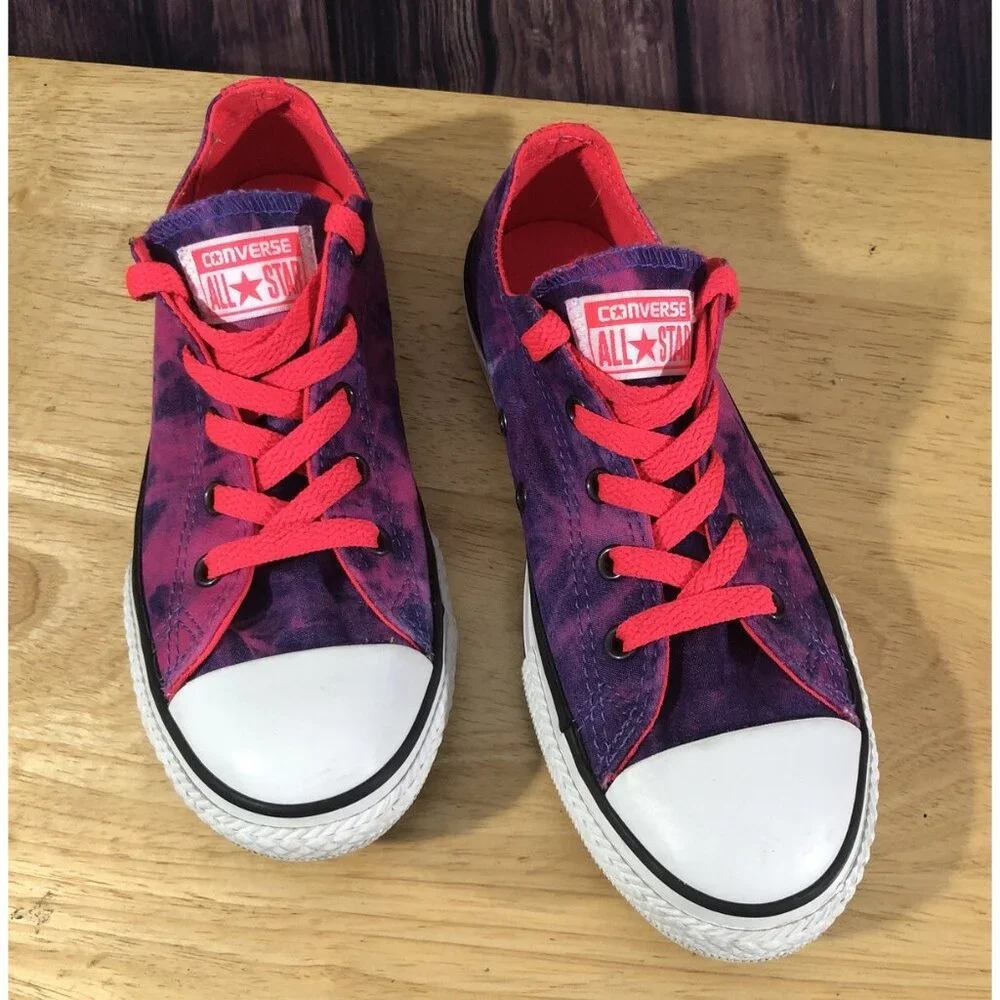 CONVERSE All Star Shoes Girls Size 3 Pink Purple Tye Dye Limited Edition S1-11